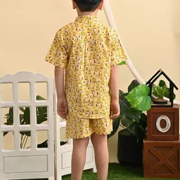 Superminis Boys Conversational Printed Shirt With Shorts image 2