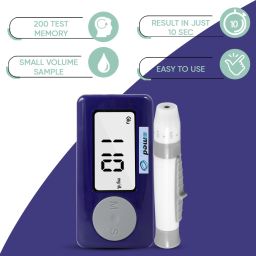 ozocheck Blood Sugar Testing Full Kit| Carrying Case, Test Strips, Lancing Device, Lancet Glucometer image 3