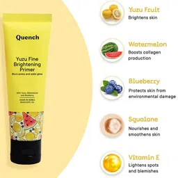 Quench Botanics Vitamin C Primer With Yuzu Extracts For Hydrating & Brightening Skin-30ml image 3