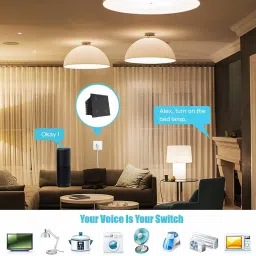 HomeMate Wi-Fi Smart 4 Gang Touch Switch |Black | No Hub Required | Compatible with Alexa and Google home Smart Switch image 3