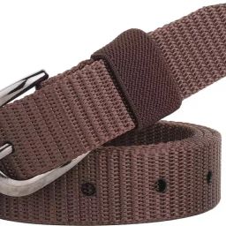 Women Casual, Formal Brown Nylon Belt-image-50