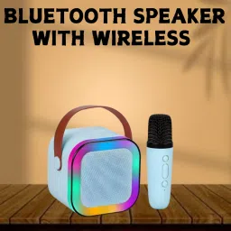 Clairbell Bluetooth Speaker with Wireless Karaoke Mic, 6Hrs Playtime and RGB Lights H103 10 W Bluetooth Laptop/Desktop Speaker-37