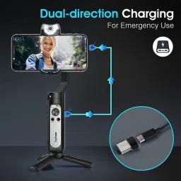 Mabron V2 3-Axis Gimbal Stabilizer for Smartphone Handheld with Grip AI Visual Tracking 3 Axis Gimbal for Mobile image 4