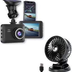 Elevea Camcorder Combo C395 Vehicle DVR Car Camera & Electronic Air Cooler Fan 15 Years Warranty Camcorder-picture-16