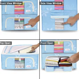 E Solutions WARDROBE ORGANISER/STORAGE BAG-109 (44LITERS) Poly-canvas Laundry Bag-image-46