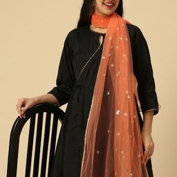 Dupatta Bazaar Embellished Sequinned Net Dupatta image 5