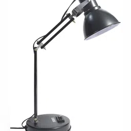 SPARK WORLD Black Contemporary Bell Shaped Table Lamp image 3