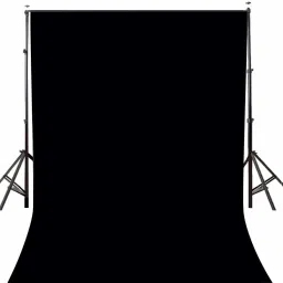 ALFASIYA 8 x 9 FT Black Backdrop Photo Studio Photography Background (Stand Not Included) Reflector-image-3
