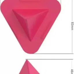 dhriyag Portable Three-Sided Triangle Desktop Stand Mobile Paradise Phone Pyramid Shape Mobile Holder image 2