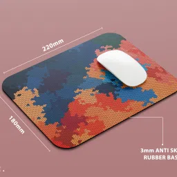 FINIXSTORE Premium Abstract Pattern Printed (9 inch x 7 inch) Non Slip Base Mousepad image 2