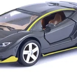 1:36 Scale Black Lamborghini Diecast Car - Metal Body with Openable Doors-image-61