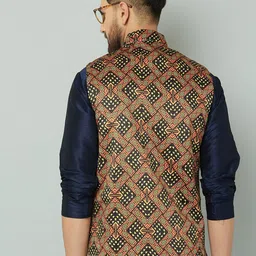 Kaifoo Men Multi Printed Nehru Jackets image 3