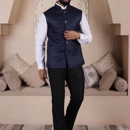 Lightpole Woven Ethnic Nehru Jacket image 3