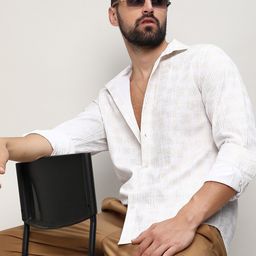 Campus Sutra Foil-Creased Shirt-image-76