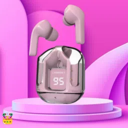 Ultrapods Max Blutooth Earbuds With Transparent Design Case & Led DisplayQ69 Bluetooth Headset-image-82