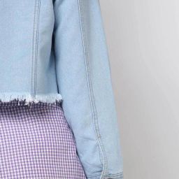 freehand Button-Front Denim Jacket with Flap Pockets image 5