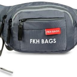 fkhbags fluffi dark grey waist bag Elegant Style Travel Pouch Passport Holder with Adjustable Strap belt bag-image-30