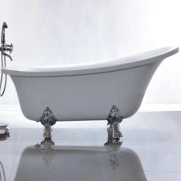 LANCY 150CM Free Standing Bathtub White (150x75x72) | Luxurious & Modern Design Free-standing Bathtub-image-58
