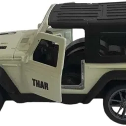 Die-Cast Pull Back Metal Thar Toy Car, Thar Toy Car-Grey-image-1
