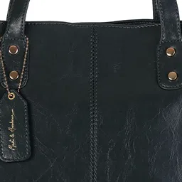 Mast & Harbour Green Textured Oversized Structured Shoulder Bag image 5