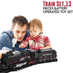 tomar creation Battery-Operated Express Train Set with Tracks for Interactive Play Time for Fun image 4