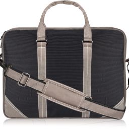 Black Color PVC Coated Fabric 10L Office Laptop Bag For Men & Women DS-BG88 Waterproof Messenger Bag-image-76