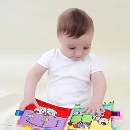 Baby Moo Little Learner Baby With Squeaker And Rustle Paper Sound Cloth Book image 5