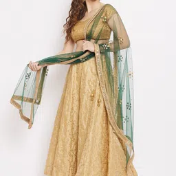 Clora Creation Ethnic Motifs Embellished Dupatta With Beads & Stones image 2