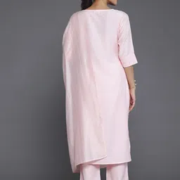 Libas Regular Sequinned Kurta with Palazzos & Dupatta image 5