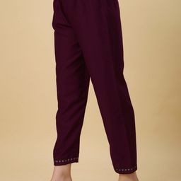 KALINI Chinon Sequin Embroidered Kurta & Trousers with Ombre Chanderi Dupatta Set image 5