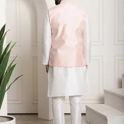 SOJANYA Regular Kurta With Pyjamas & Nehru Jacket image 5