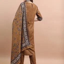Vishudh Floral Printed Regular Kurta with Trousers & With Dupatta image 5