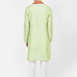 SG LEMAN Ethnic Woven Design Kurta with Pyjamas & Dupatta image 5