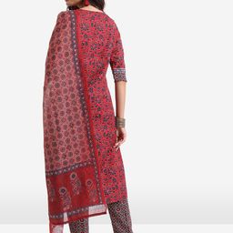 Vishudh Floral Printed Regular Kurta with Trousers & With Dupatta image 5