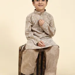 Pro-Ethic STYLE DEVELOPER Boys Floral Regular Kurta with Salwar image 2