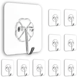 Adhesive Flower Wall Hooks Heavy Duty Kitchen & Home Accessories Hook 10-33