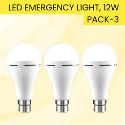 frony 12W Rechargeable Inverter LED Bulb with Upto 4H.Power Cut Lighting Pack of_3A379 4 hrs Bulb Emergency Light-picture-31