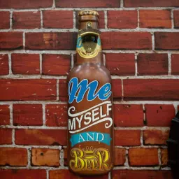 eazywagon Multicolor Metal Me Myself And Beer Wall Decor-picture-9