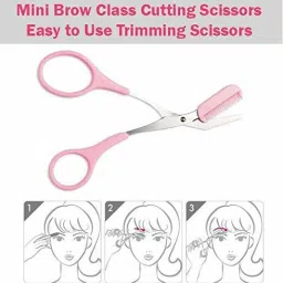 delidge Mini Brow Class Cutting Scissors Easy-to-use Women Eyebrow Trimmer With Comb Cutting Scissors image 4