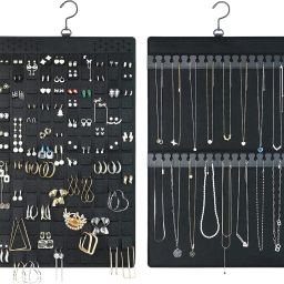 Wall Hanging Earrings Organizer Necklace Organizer,Double Side Felt Organizer Jewellery Organizer-image-54