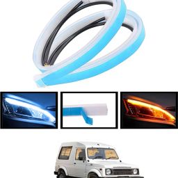 Universal Waterproof Yellow/White Fancy Design Audi Strip Light For Car-131 Car Fancy Lights-image-39