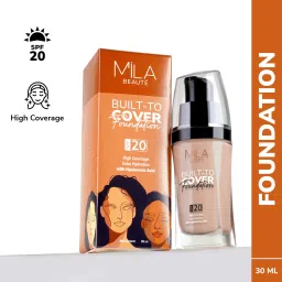 Built to Cover Liquid Foundation High Coverage Lightweight Matte Finish SPF20 Foundation-image-57