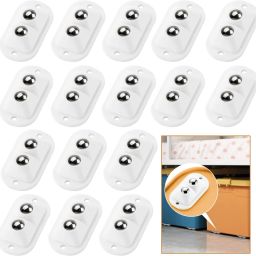 360 Degree Rotation Pulley for Furniture & Various Storage Box Self Adhesive Mini Swivel Casters Wheels 360 Degree Rotation Single Unit Measuring Wheel-16