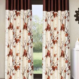 213 cm (7 ft) Polyester Semi Transparent Door Curtain (Pack Of 2)-15