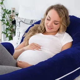 wild mint ultra soft C shaped Polyester Fibre Solid Pregnancy Pillow Pack of 1-picture-19