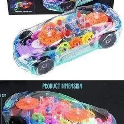 paramount gallery Transparent Musical Concept Racing Car with 3D Flashing LED Lights -A209-picture-17