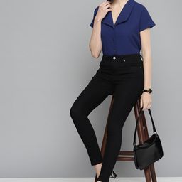 chemistry Women Regular Fit Solid Club Collar Casual Shirt-picture-31