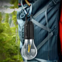 eerav Rechargeable Camping Lights, Waterproof LED Tent Lights with USB Cable Yellow Silicone Sky Lantern image 2