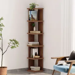 Urbane Practical Engineered Wood Open Book Shelf-image-5