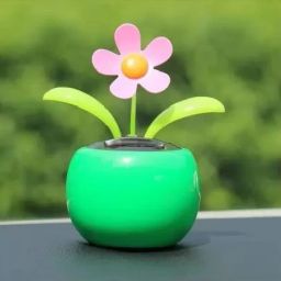 Solar Dancing Tree for Car Dashboard Showpiece for Home, Office, Car & Gifting Decorative Showpiece - 13 cm-image-3